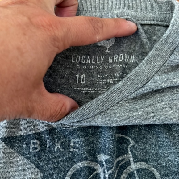 Locally Grown “Bike Local” kids tee - Picture 3 of 3